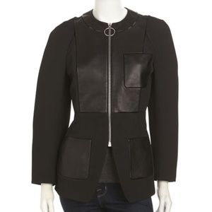 Alexander Wang black leather blazer/ jacket-Size 4